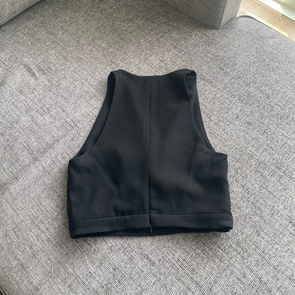 Black XS ZARA Cowl Neck Top - Picture 3 of 5